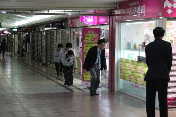 소방사진 | 창원소방본부 > 대현프리몰(지하상가)소방훈련