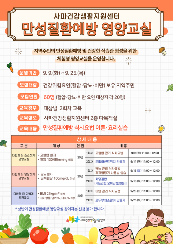 신청 안내장