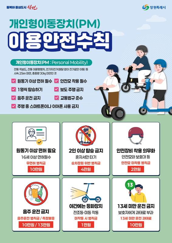 개인형 이동장치(PM) 안전수칙