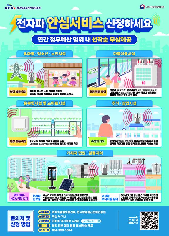 전자파 안전홍보 포스터