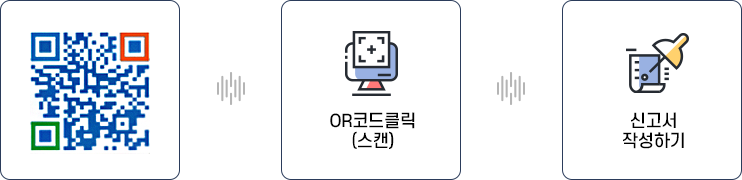 스마트폰으로 위에 있는 QR코드(케이휘슬 : https://www.kbei.org/helpline/cwhistle) 스캔 후 QR코드 클릭(스캔)하여 신고서 작성하면 됩니다.