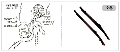 부산포 해전 지도이미지