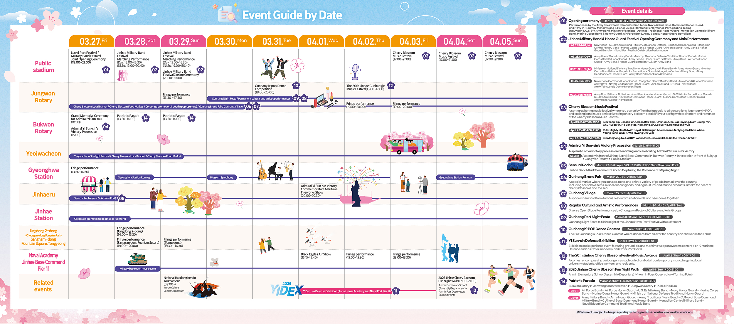 Event Guide by Date
