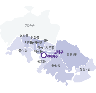 진해구 지도이미지