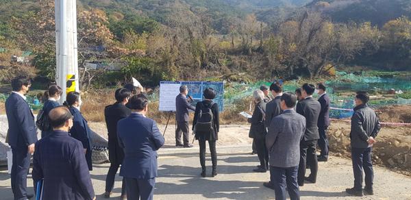 경찰청, 진해구 자은동 경찰병원 건립 최종 후보지 현장 실사 