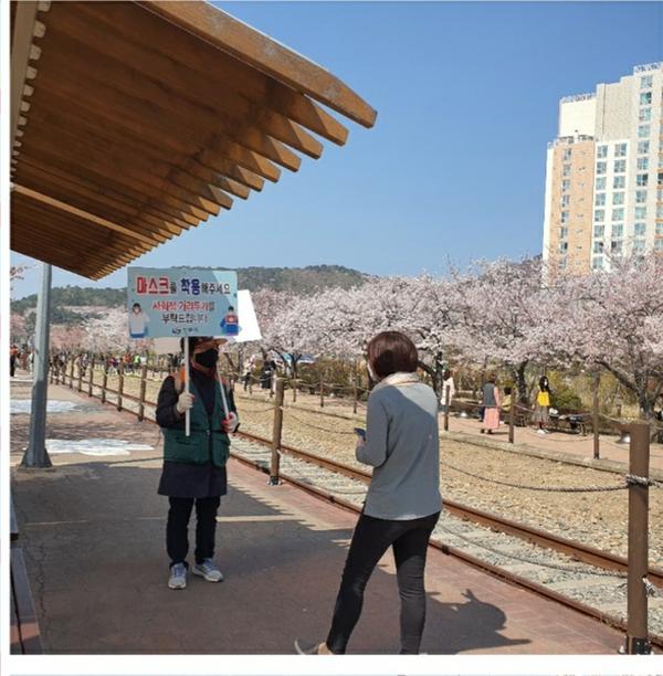창원시, 진해 벚꽃 상춘객 대비 시민방역단&middot;질서유지 요원 운영(경화역 시민질서유지요원).창원시, 진해 벚꽃 상춘객 대비 시민방역단·질서유지 요원 운영(경화역 시민질서유지요원).jpg