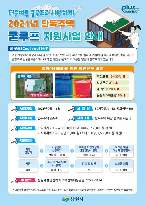 창원시, 단독주택 옥상 &lsquo;쿨루프 지원사업&rsquo; 추진 창원시, 단독주택 옥상 ‘쿨루프 지원사업’ 추진 (홍보물).jpg
