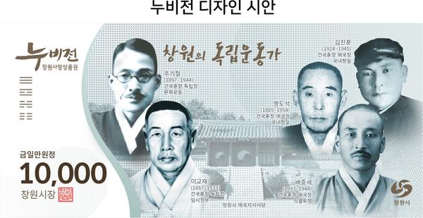 창원시, 전국 최초 &lsquo;독립운동가&rsquo; 담은 새로운 누비전 발행(누비전 디자인 시안).창원시, 전국 최초 ‘독립운동가’ 담은 새로운 누비전 발행(누비전 디자인 시안).jpg