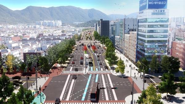 창원특례시, 트램+BRT+시내버스 연계 입체형 대중교통 구축S-BRT 조감도_은아아파트.jpg