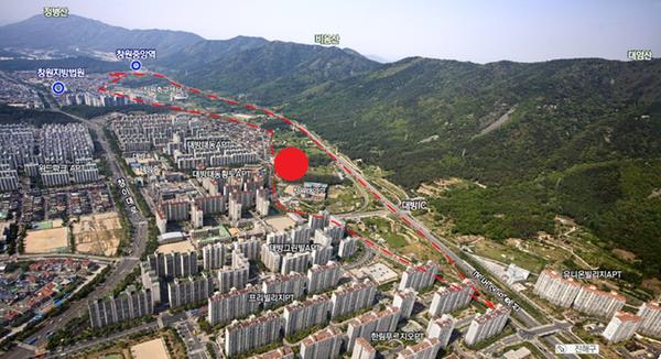 창원시, 사파지구에 창원가정법원 본원 건립한다 창원시, 사파지구에 창원가정법원 본원 건립한다 (위치도).jpg