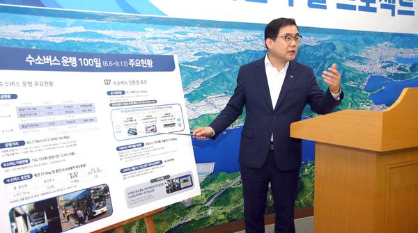 창원 수소시내버스, 100일 동안 지구 2바퀴 달렸다 창원 수소시내버스, 100일 동안 지구 2바퀴 달렸다 (허성무 창원시장).jpg