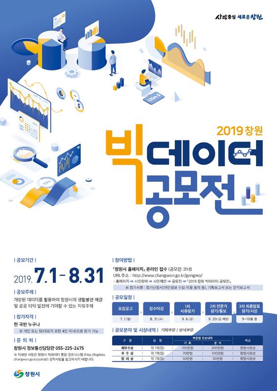 창원시, 31일까지 &lsquo;창원 빅데이터 공모전&rsquo; 참가 접수 창원시, 31일까지 ‘창원 빅데이터 공모전’ 참가 접수 (포스터).jpg