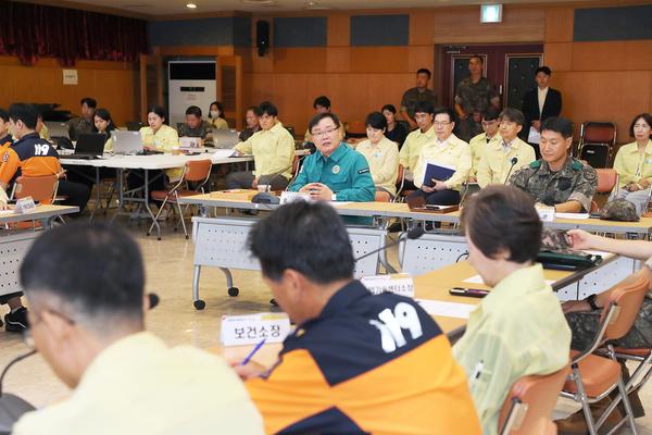 홍남표 창원특례시장 주재로 을지연습 상황보고회를 개최했다.