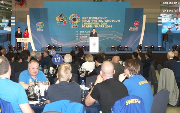                      &lsquo;2018 ISSF 창원 월드컵사격대회&rsquo; 개회식‘2018 ISSF 창원 월드컵사격대회’ 개회식.JPG