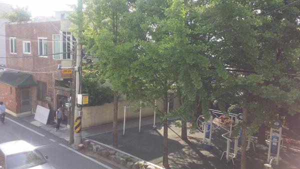 공원에 설치된 모습입니다.