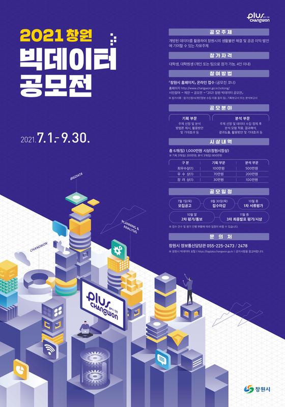 2021 창원 빅데이터 공모전 포스터