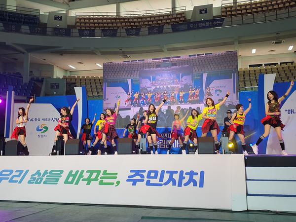 줌바댄스팀 경연사진