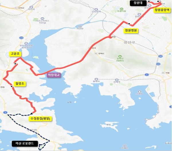 창원특례시, 마산로봇랜드 재개장에 따른 3005번 시내버스 노선 연장창원특례시, 마산로봇랜드 재개장에 따른 3005번 시내버스 노선 연장(버스운영과).jpg