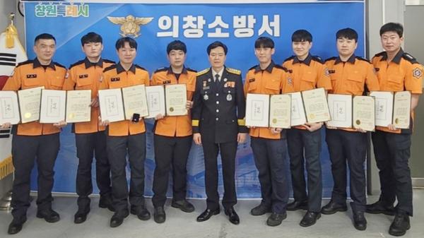 2023. 5. 22. 의창소방서, 23년 1분기 하트세이버 인증서 수여식