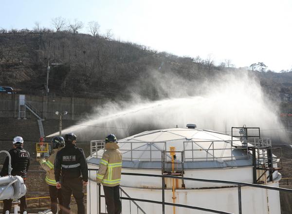 2023. 2. 9. 마산소방서, 위험물 저장소 화재대비 현지 적응훈련