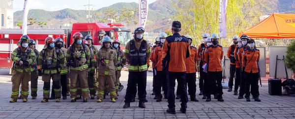 2022. 11. 24. 의창소방서, 다수사상자 발생 대비 긴급구조훈련