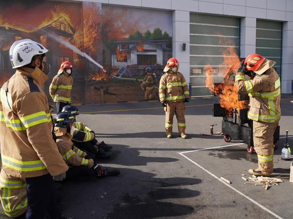 2022. 12. 9. 의창소방서, 화재시뮬레이터 활용 화재대응훈련