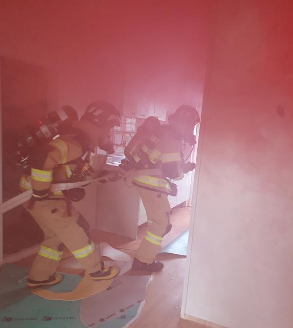 훈련도 실전처럼.. 재건축 건물 활용 훈련