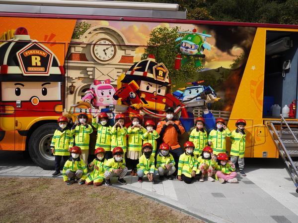 2022. 10. 21. 의창소방서, 무동꿈유치원 이동안전체험차량 활용 안전체험교육