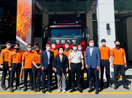 2022. 8. 28. 의창소방서, 김영선 국회의원 격려차 방문