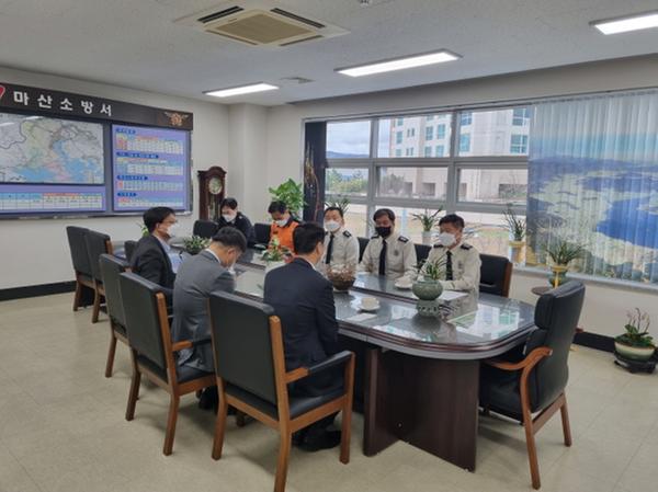 마산의료원 마산소방서 방문