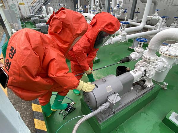 유해화학물질 누출사고 대비 훈련 1