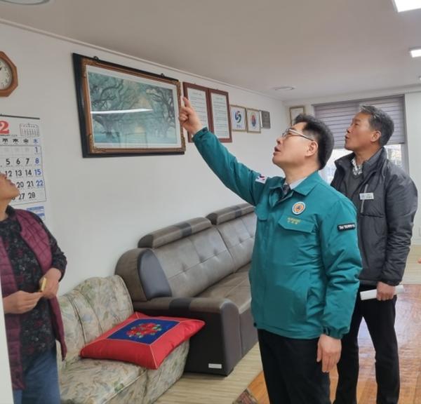 해운경로당 점검 모습