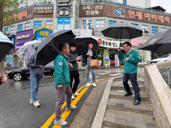 해운초등학교 외 1개소 보도 정비공사 준공현장 점검