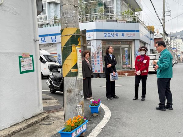 산호동 불법투기지역 환경개선 현장 점검