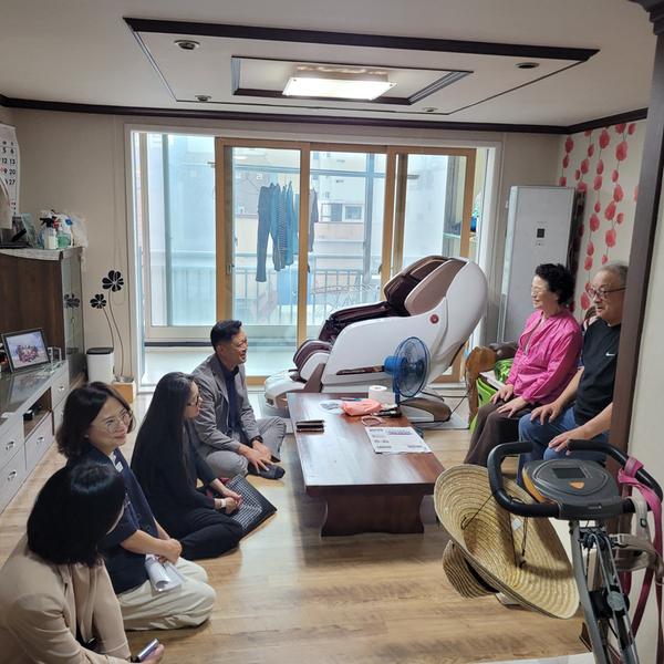 독립유공자유족 가정방문 사진