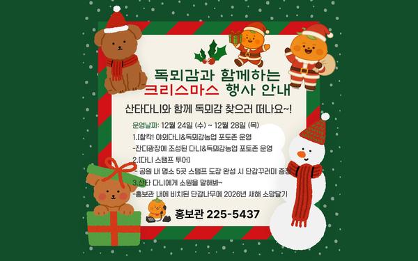 크리스마스 행사 안내