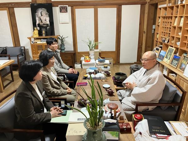 정숙이 신임 성산구청장, 성주사 방문 소통행정