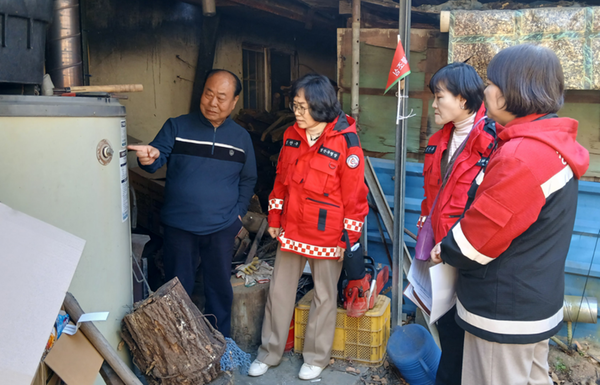 동절기 산불예방을 위한 산림연접지 화목난방기구 사용 농가 현장점검 
