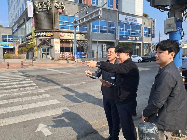 교통사고 잦은 곳 개선사업 예정지 현장점검