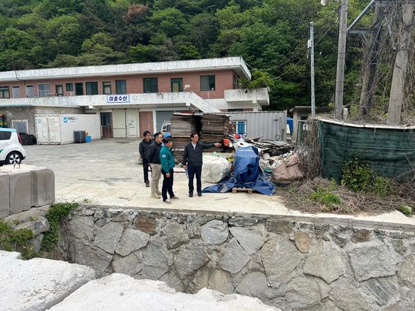 재난관리기금 신청지 현장 점검