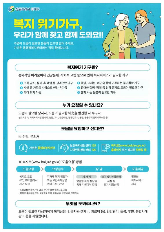 복지위기가구 발굴 리플렛