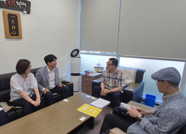 구청장님취임대한노인회창원지회방문
