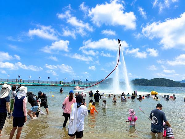하이드로플라이 공연 사진(지난 ‘26.7.11.~12. SUP 대회)
