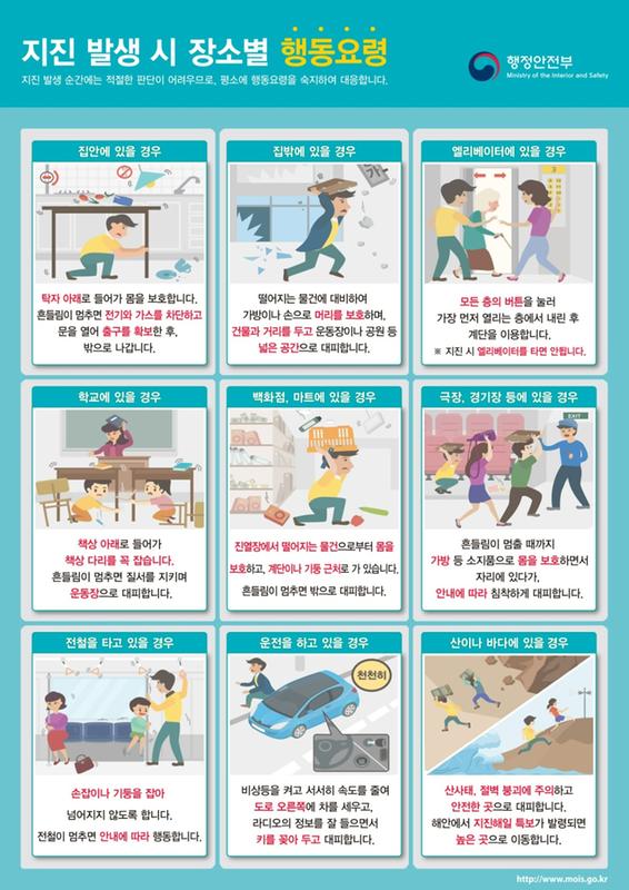 지진안전포스터