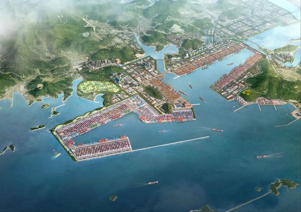 창원시, 진해신항 건설사업(1단계) 기재부 예비타당성조사 통과 (진해신항조감도).