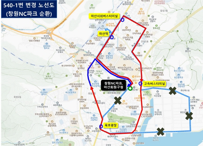 창원NC파크 마산구장 접근성 높여 관람객 교통 불편 해소한다