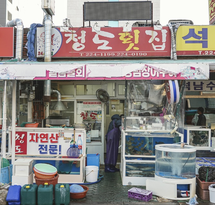 마산 어시장 횟집 거리